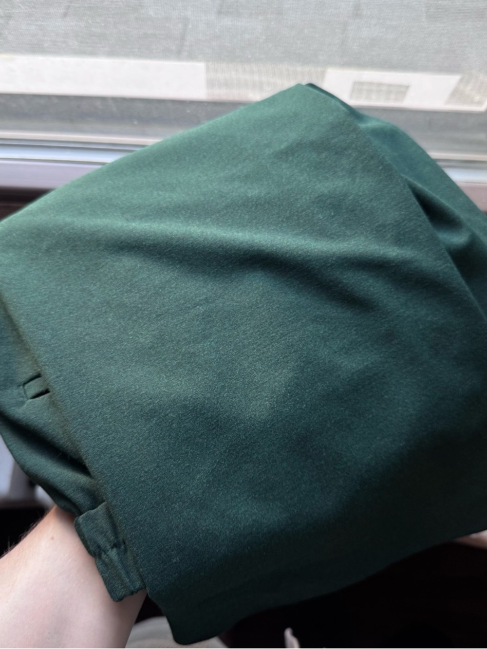 Dark Green Wide-Leg Dress Pants size 4 - Picture 4 of 4